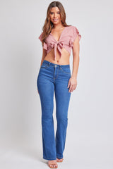 Women's Essential HyperDenim Flare Jeans With Regular Inseam from YMI JEANS