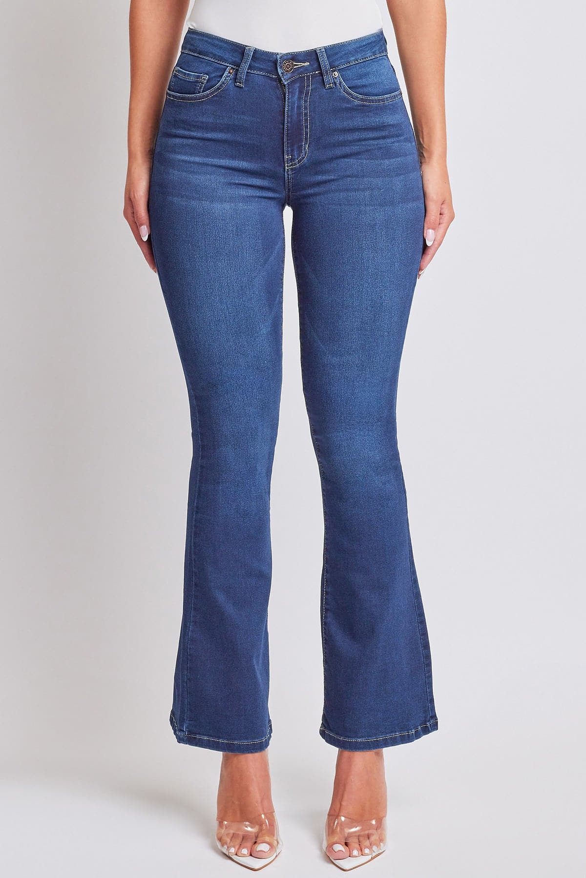Women's Essential HyperDenim Flare Jeans With Regular Inseam from YMI JEANS