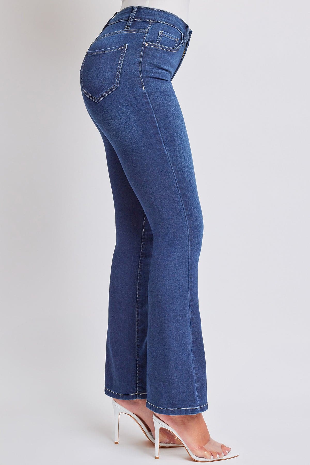 Women's Essential HyperDenim Flare Jeans With Regular Inseam from YMI JEANS