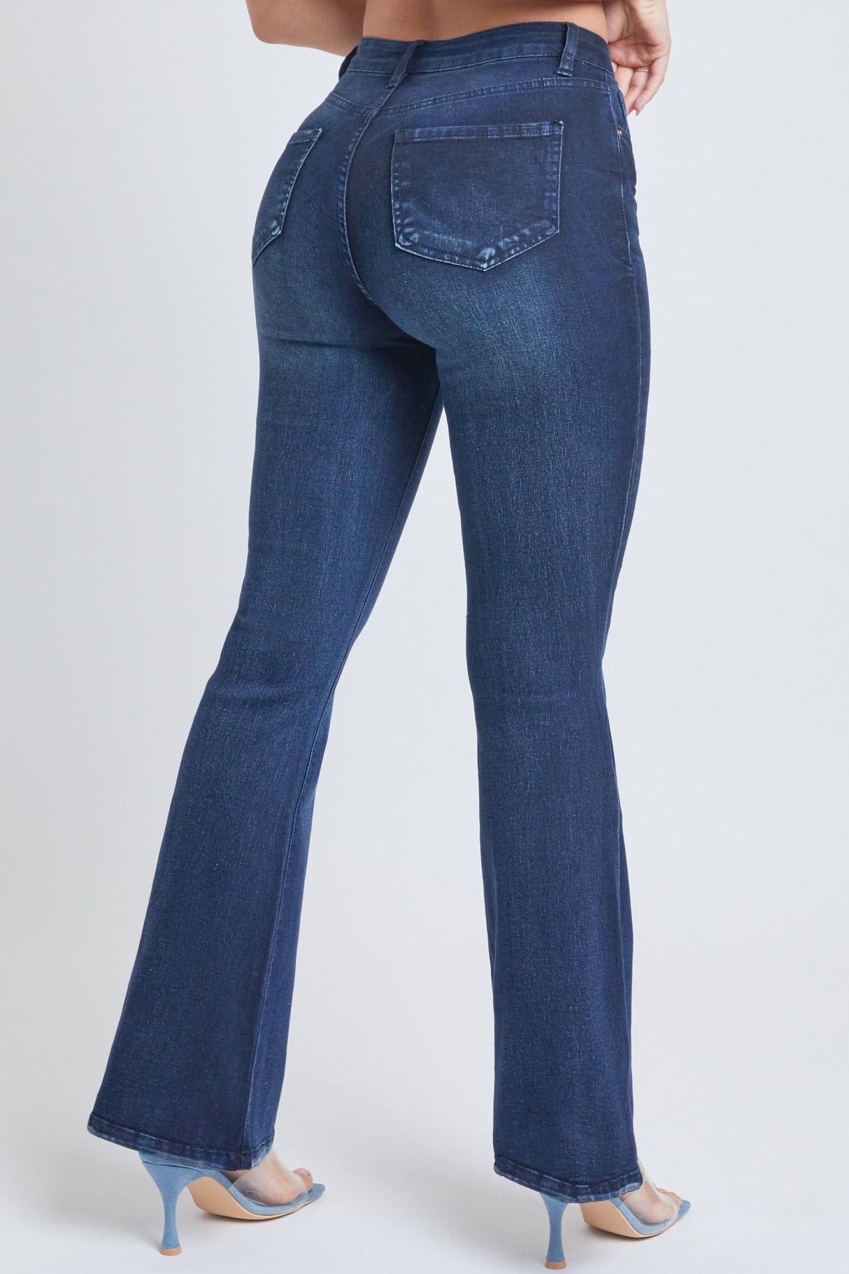 Women's Essential Distressed Flare Jeans-Distressed From YMI JEANS
