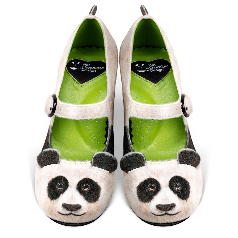 Chocolaticas® Mid Heels Panda Women's Mary Jane Pump From Hot Chocolate Design