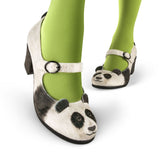 Chocolaticas® Mid Heels Panda Women's Mary Jane Pump From Hot Chocolate Design