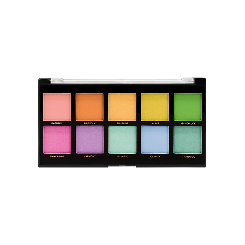 Pastel 10 shade palette from Profusion Cosmetics