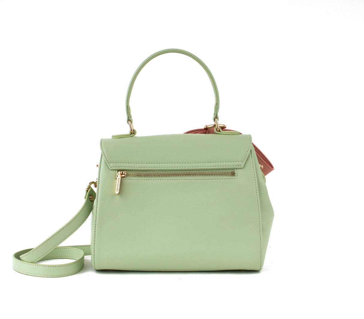 Cottontail - Mint & Light Pink Vegan Leather Bag from Gunas New York