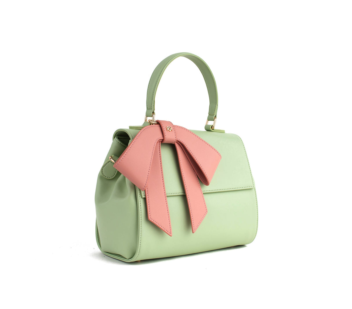 Cottontail - Mint & Light Pink Vegan Leather Bag from Gunas New York