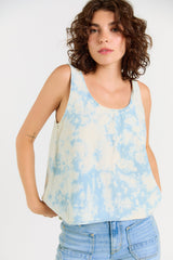 Wabi Sabi Crop Tank - Sky Wash from Porter Blue Apparel