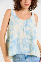 Wabi Sabi Crop Tank - Sky Wash from Porter Blue Apparel