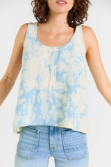 Wabi Sabi Crop Tank - Sky Wash from Porter Blue Apparel