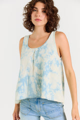 Wabi Sabi Crop Tank - Sky Wash from Porter Blue Apparel