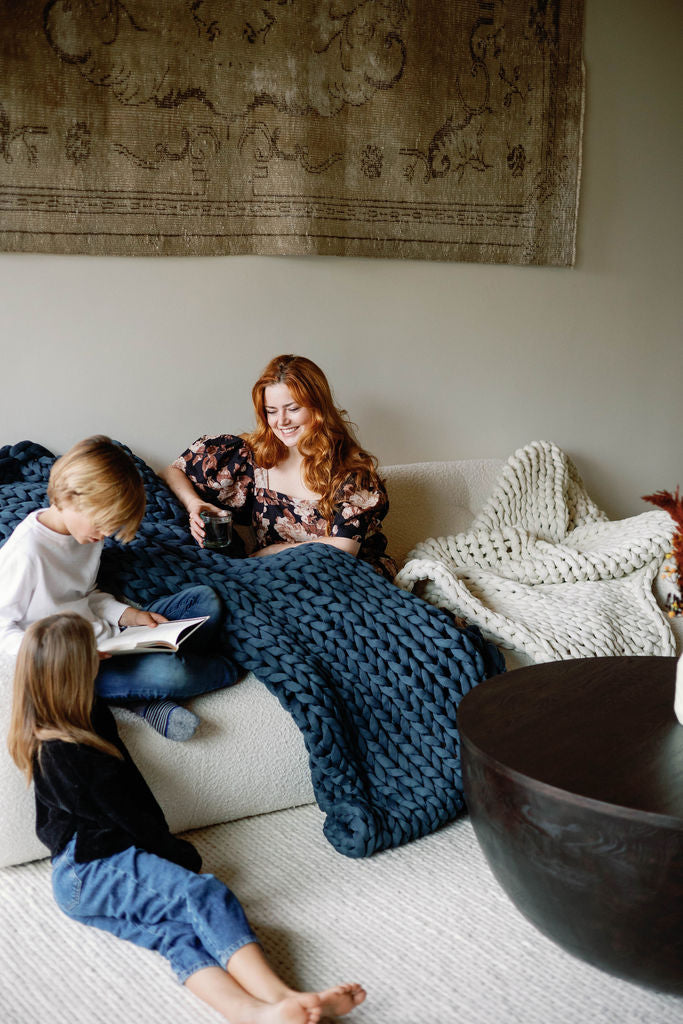 Knit Weighted Blanket From Nuzzie