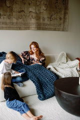 Knit Weighted Blanket From Nuzzie
