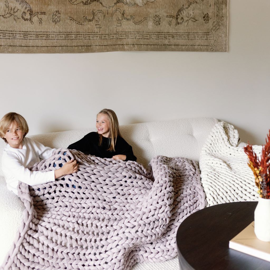 Knit Weighted Blanket From Nuzzie