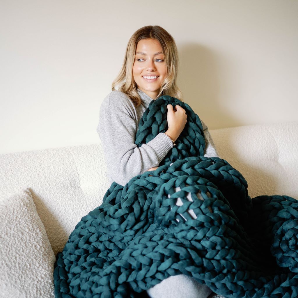 Knit Weighted Blanket From Nuzzie