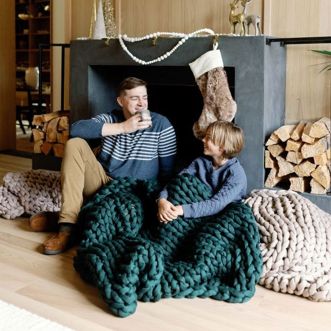 Knit Weighted Blanket From Nuzzie
