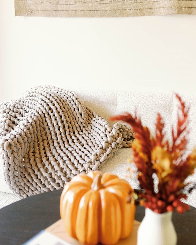 Knit Weighted Blanket From Nuzzie