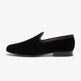 Men's Black Velvet Slipper II from Del Toro Shoes