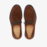 Men's Chestnut Suede Tuscan Derby Boot From Del Toro Shoes