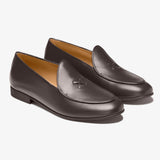 Men's Dark Brown Leather Milano Loafer From Del Toro Shoes