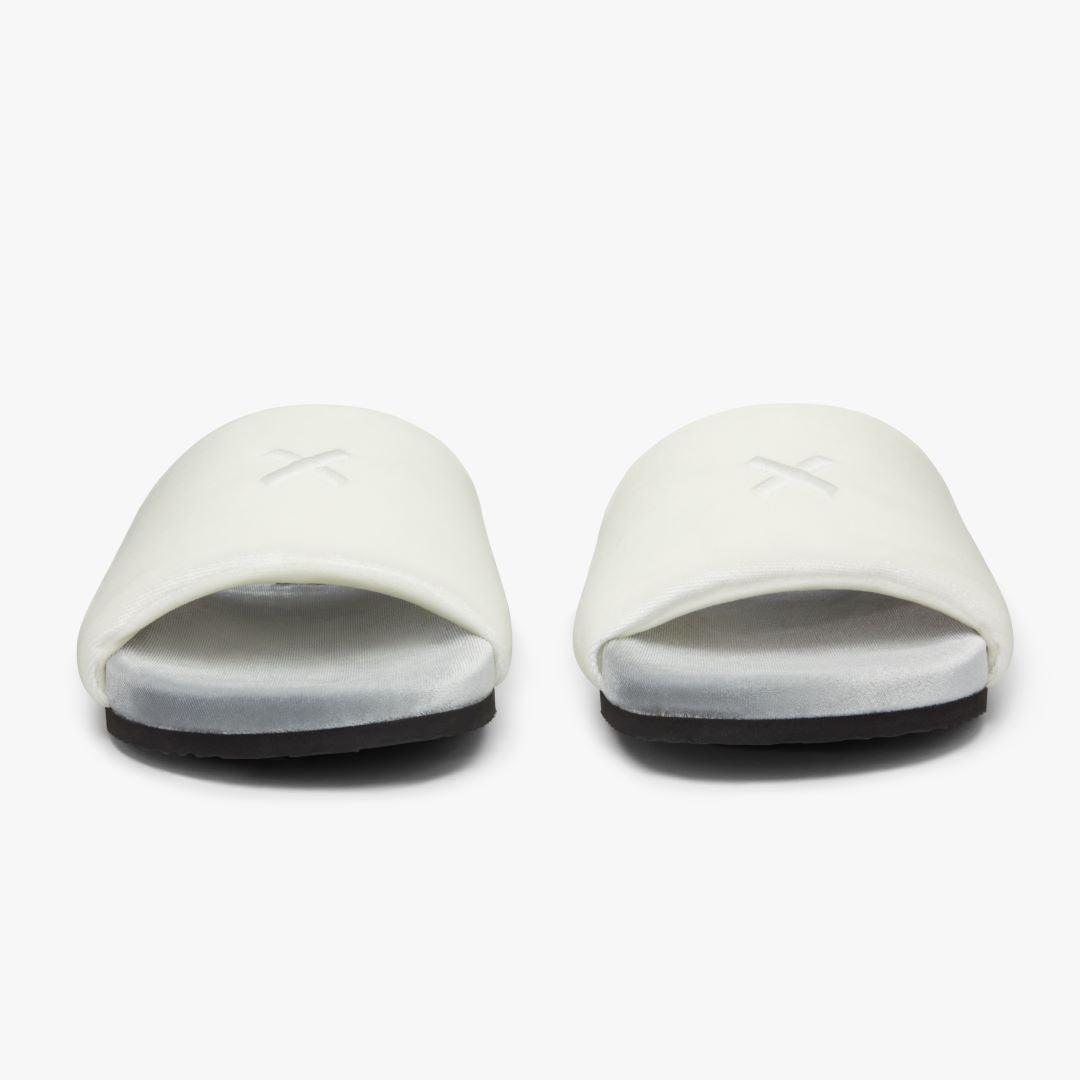 Men's Grigio & Cream Velvet House Slide from Del Toro Shoes