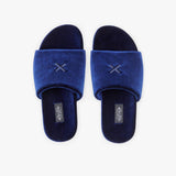 Men's Midnight Navy Velvet House Slide from Del Toro Shoes