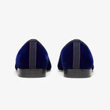 Men's Blue Velvet Slipper II from Del Toro Shoes