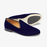 Men's Blue Velvet Slipper II from Del Toro Shoes
