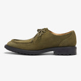 Men's Olive Suede Tuscan Derby Boot From Del Toro Shoes