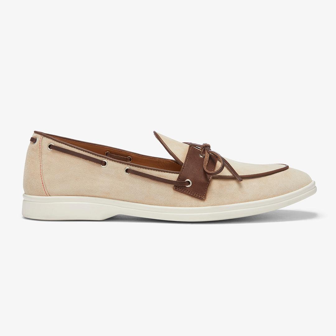 Men's Sandstone Suede Barca Yacht Loafer From Del Toro Shoes