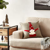 Hand Felted Wool Pillow - Gnome with Red Sequin Hat - 20" from Arcadia Home