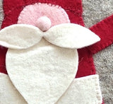 Hand Felted Wool Pillow - Gnome with Red Sequin Hat - 20" from Arcadia Home