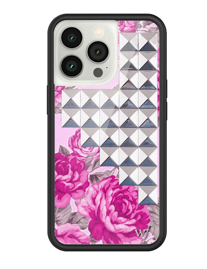 Pink Floral Stud iPhone Case from Wildflower Cases