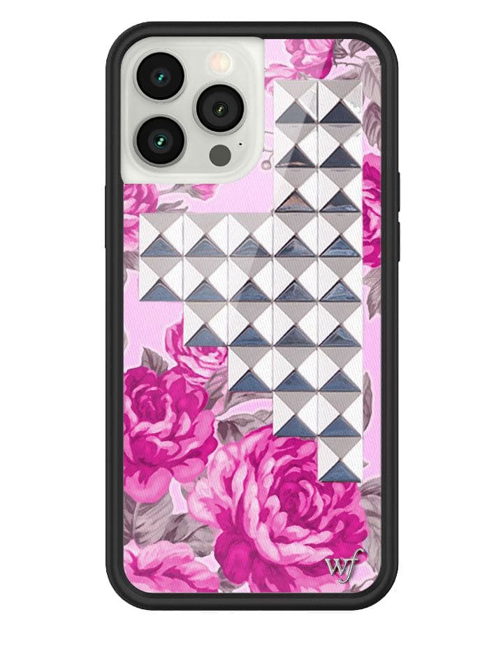 Pink Floral Stud iPhone Case from Wildflower Cases