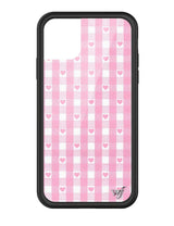 Pink Gingham Hearts iPhone Case from Wildflower Cases