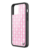 Pink Gingham Hearts iPhone Case from Wildflower Cases