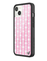 Pink Gingham Hearts iPhone Case from Wildflower Cases