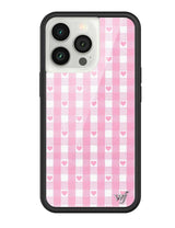 Pink Gingham Hearts iPhone Case from Wildflower Cases