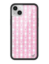 Pink Gingham Hearts iPhone Case from Wildflower Cases
