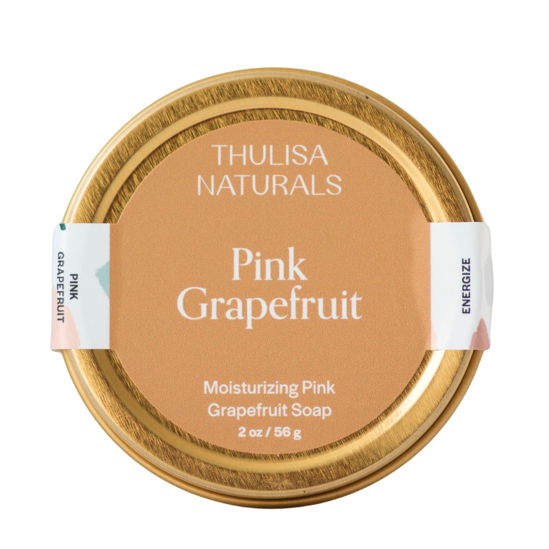 Pink Grapefruit Shea Butter Hand and Body Travel Soap from Thulisa Naturals