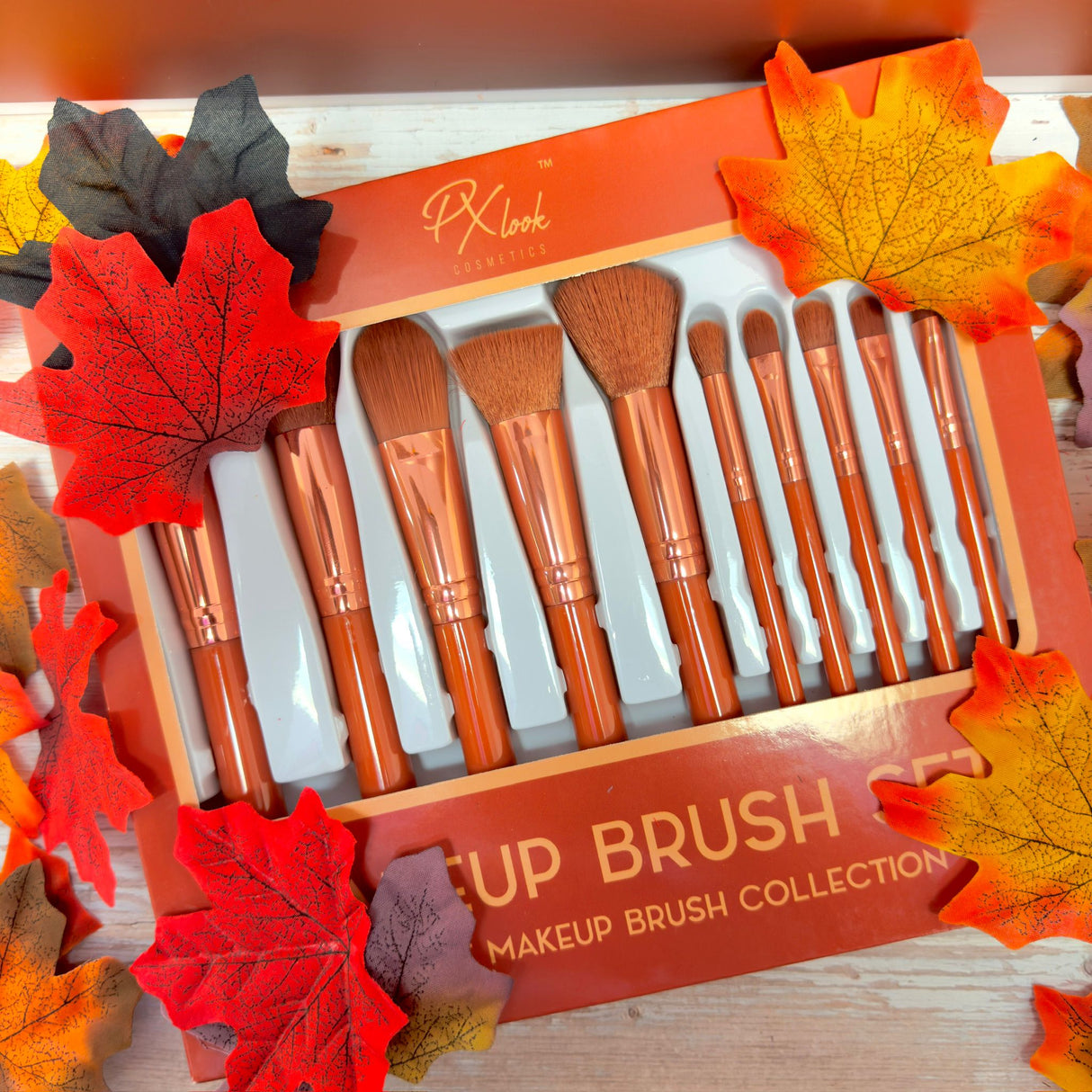 Makeup Brush Set - 10 Piece Makeup Brush Collection from Prolux Cosmetics