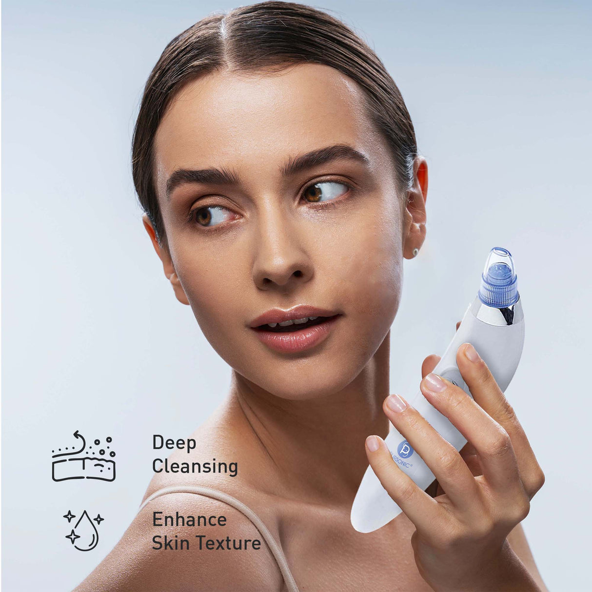 Pursonic Daily Detox Set - Pore Vacuum, Bamboo Toothbrushes, Charcoal Powder, Facial & Body Brush, and Dead Sea Mud Mask from Pursonic