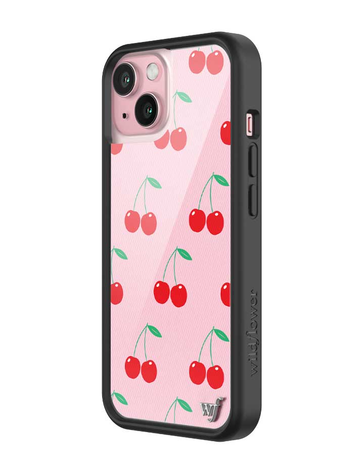 Pink Cherries iPhone Case from Wildflower Cases