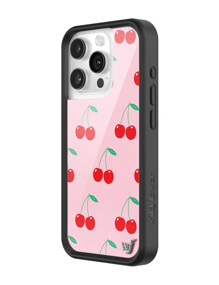 Pink Cherries iPhone Case from Wildflower Cases