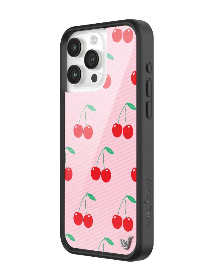 Pink Cherries iPhone Case from Wildflower Cases