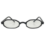 PINE Black Clear Small Bayonetta-Style 90s Glasses from Giant Vintage Sunglasses