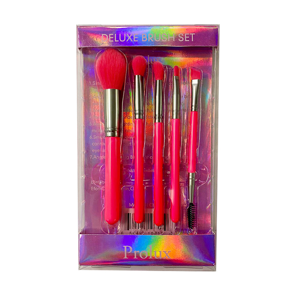 Deluxe Neon Brush Set | Makeup Brush Set From Prolux Cosmetics