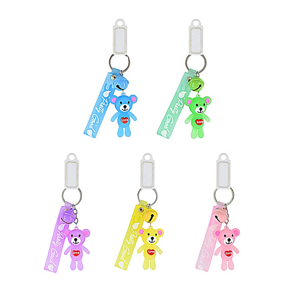 12PCS - LOVE Message Bear Keychains Set from Madeline Love