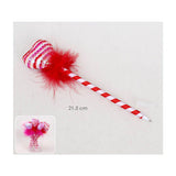 12PCS - Sequin Striped Heart Feather Ball Pens from Madeline Love