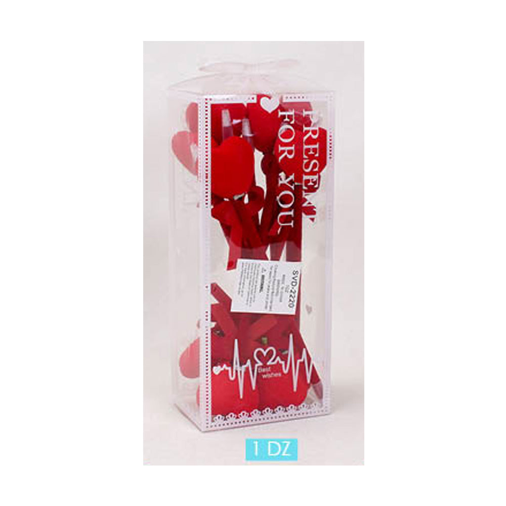 12PCS - Light Up Heart Bow Ball Pens from Madeline Love