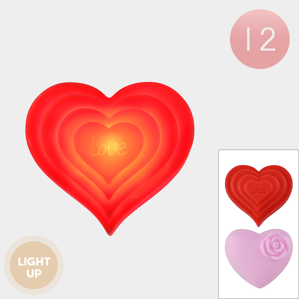 12PCS - Light Up Heart Decorative Lights from Madeline Love