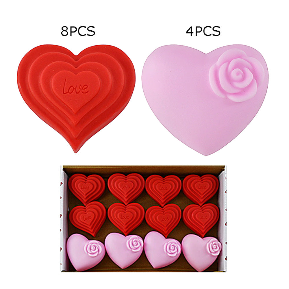 12PCS - Light Up Heart Decorative Lights from Madeline Love